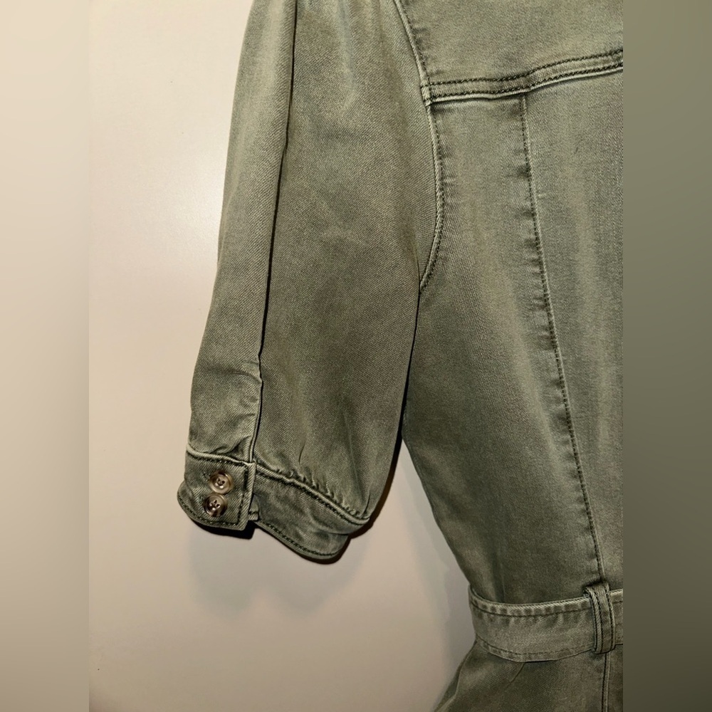 PAIGE MAYSLIE Romper - Vintage Ivy Green Size 4 - Picture 8 of 9